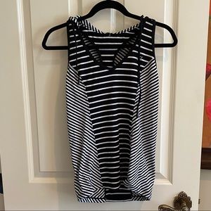 Lorna Jane Striped Hooded Tank